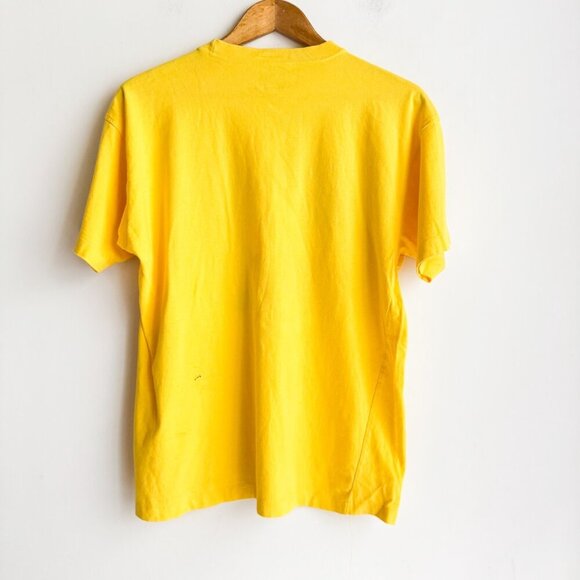Vintage Peanuts Snoopy Bright Yellow T shirt L - Picture 3 of 5